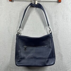 Befen Leather Hobo Shoulder Bag Purse Navy Blue EUC